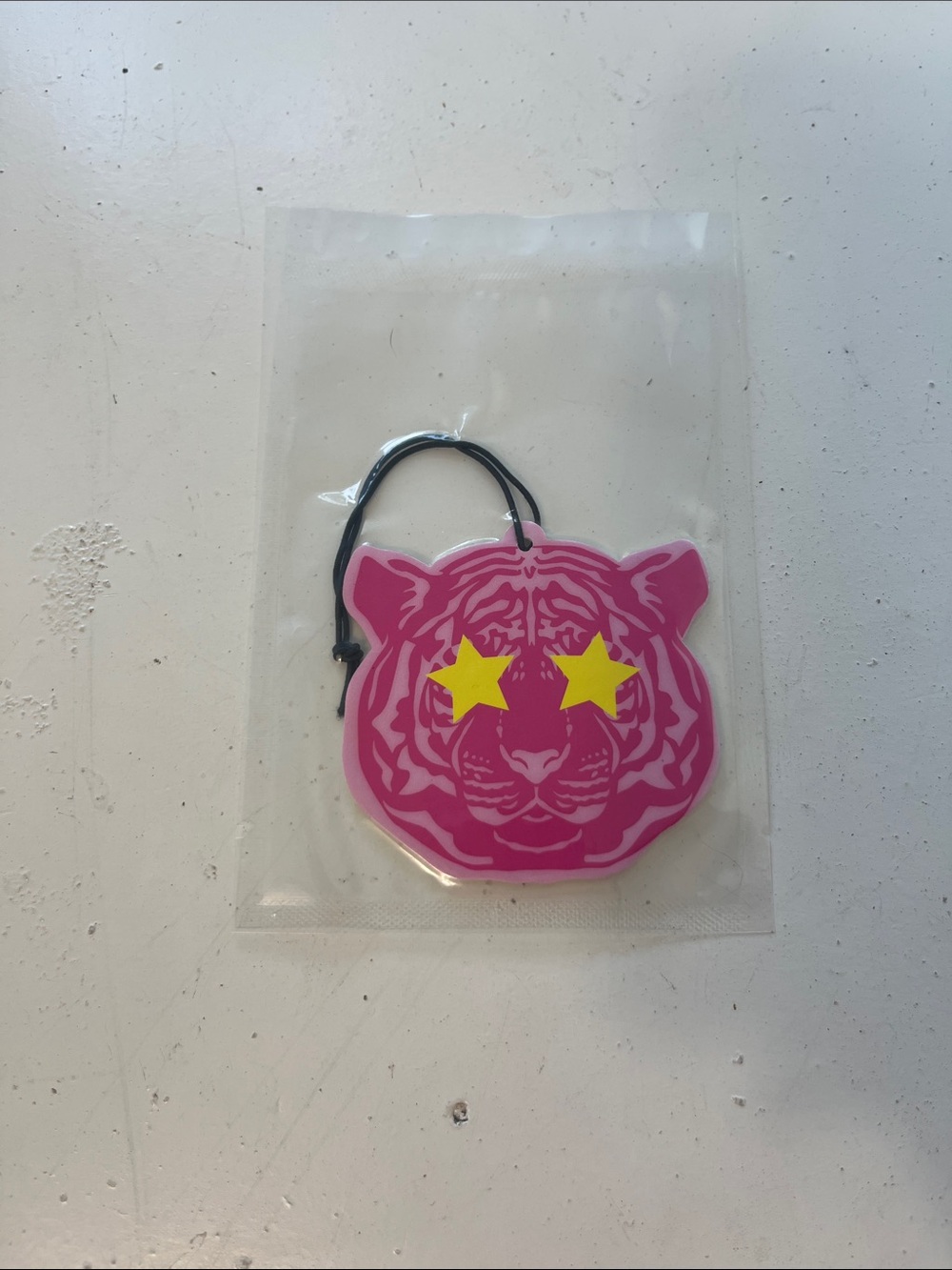 Amazon Pink Tiger Star Eyes Car Air Freshner Rearview Mirror Hanger Decor